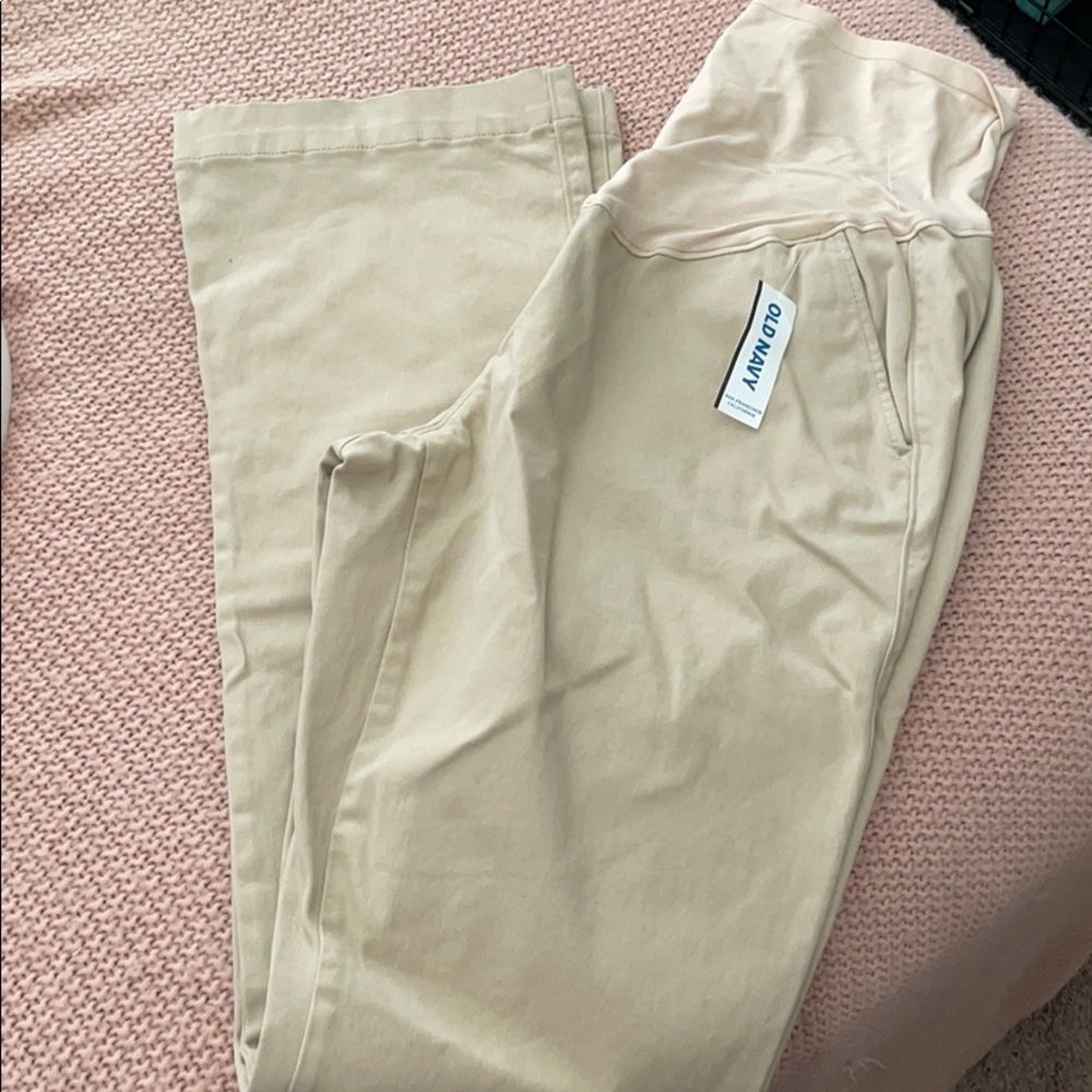 NWT maternity khaki